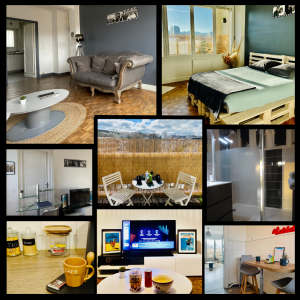 Découvrez un appartement élégant et cosy, offrant un salon spacieux, une chambre lumineuse, une salle de bain moderne, un coin cuisine convivial et un balcon avec vue. Parfait pour se détendre, travailler ou explorer la ville.